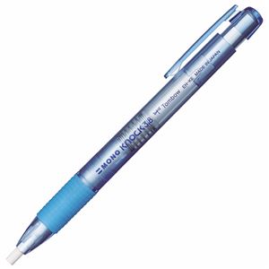 （まとめ） トンボ鉛筆 ホルダー消しゴムモノノック3.8 透明ブルー EH-KE40 1個 【×50セット】