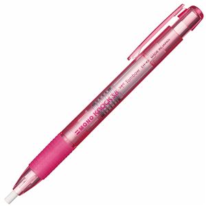 （まとめ） トンボ鉛筆 ホルダー消しゴムモノノック3.8 透明ピンク EH-KE80 1個 【×50セット】