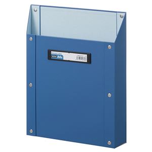 （まとめ） TANOSEEマグネットボックス（貼り表紙） A4タテ型 青 1個 【×5セット】