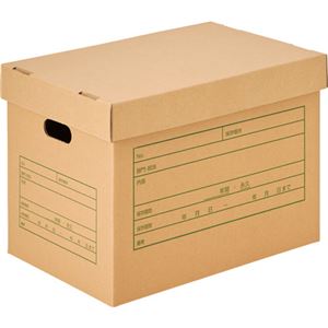 TANOSEE 文書保存箱（フタ式）A3用 1パック（10個）