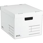 コクヨ 収納ボックス（NEOS）Lサイズ フタ付き ホワイト A4-NELB-W 1セット（10個）