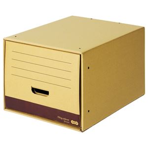 TANOSEE ファイリングキャビネットショートタイプ A4用 内寸W322×D394×H263mm 1セット（5個）