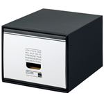 （まとめ） ライオン事務器 ストックケース A4用小 ブラックタイプ SC-41S 1個 【×2セット】