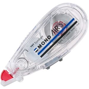 （まとめ） トンボ鉛筆 修正テープ モノエアーつめ替えタイプ 5mm幅×10m 赤 CT-CAX5 1セット（5個） 【×5セット】