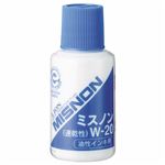 （まとめ） ライオン事務器 ミスノン 油性インキ用20ml W-20 1本 【×10セット】