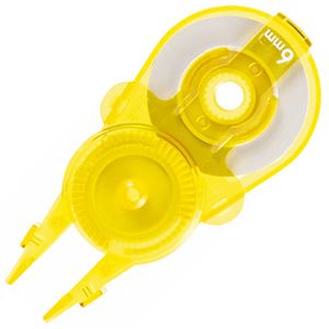 （まとめ） プラス 修正テープ ホワイパースライド交換用テープ 6mm幅×12m イエロー WH-116R YL 1個 【×30セット】