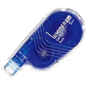 （まとめ） プラス 修正テープ ホワイパースイッチ5mm幅×15m ブルー WH-1515 1個 【×30セット】