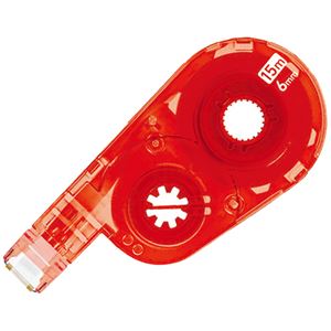 （まとめ） プラス 修正テープホワイパースイッチ交換テープ 6mm幅×15m レッド WH-1516R 1個 【×30セット】