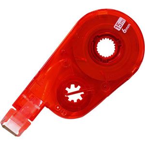（まとめ） プラス 修正テープ ホワイパースイッチ交換テープ（簡易パッケージ） 6mm幅×15m レッド WH-1516R RD 1個 【×30セット】