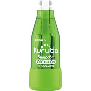 （まとめ） ゼブラ 修正テープ クルティア 本体5mm幅×長さ6m 緑 P-U5C7-G 1個 【×30セット】