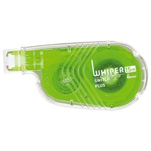 （まとめ） プラス 修正テープ ホワイパースイッチ本体（簡易パッケージ） 4mm幅×15m グリーン WH-1514 GR 1個 【×30セット】
