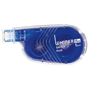 （まとめ） プラス 修正テープ ホワイパースイッチ本体（簡易パッケージ） 5mm幅×15m ブルー WH-1515 BL 1個 【×30セット】