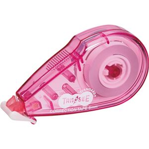 TANOSEE 修正テープ5mm幅×8m ピンク 1セット（40個）