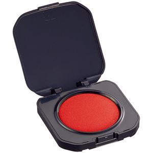 （まとめ） TANOSEE 速乾朱肉コンパクトタイプ 直径40mm 1個 【×10セット】