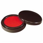 （まとめ） ライオン事務器 万能印肉 スポンジ朱肉60号 直径63mm 茶ケース No.525 1個 【×5セット】