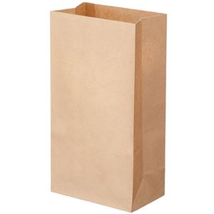 （まとめ） TANOSEE 角底袋 6号ヨコ150×タテ280×マチ幅90mm 未晒 1パック（500枚） 【×3セット】
