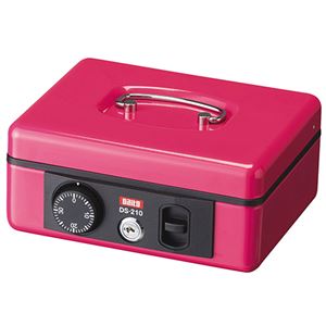 ダイト 手提金庫 A6 ピンクDS-210P 1台