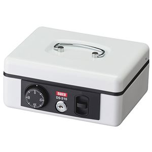 ダイト 手提金庫 A6 ホワイトDS-210W 1台