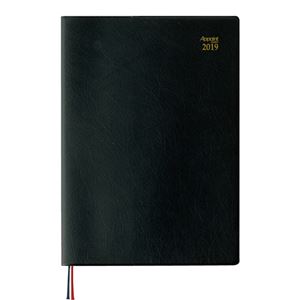 ダイゴー 2019年版 Appointダイアリー 片面1週間+メモ A5 ブラック E1036-2019 1セット（3冊）