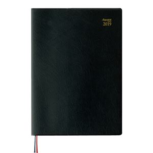 ダイゴー 2019年版 Appointダイアリー 見開き1週間バーチカル A5 ブラック E1041-2019 1セット（3冊）