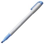 （まとめ） TANOSEE 蛍光マーカーシングルタイプ（キャップ式） ダークブルー 1セット（10本） 【×10セット】