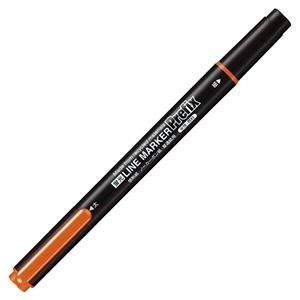 （まとめ） コクヨ蛍光OAマーカー（再生樹脂・ツイン） プリフィクス 中字+細字 橙 PM-L202YR 1セット（10本） 【×5セット】