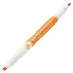 （まとめ） ゼブラ 蛍光ペン ジャストフィットオレンジ WKT17-OR 1本 【×50セット】