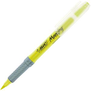 （まとめ） BIC マーキングハイライターフレックスイエロー MGHLFLYLW 1本 【×50セット】