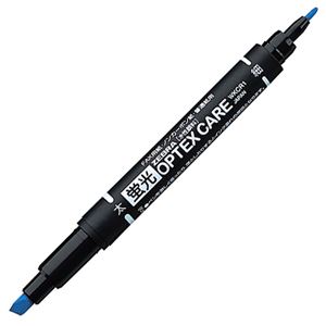 （まとめ） ゼブラ 蛍光オプテックスケア 青WKCR1-BL 1セット（10本） 【×5セット】