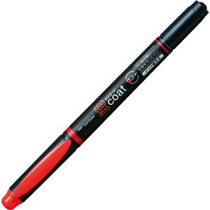 （まとめ） トンボ鉛筆 蛍コート ツインタイプ あかWA-TC94 1本 【×50セット】