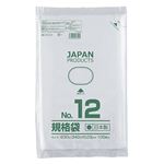 （まとめ） クラフトマン 規格袋 12号ヨコ230×タテ340×厚み0.03mm HKT-T012 1パック（100枚） 【×30セット】