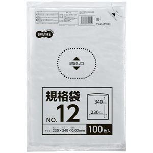 （まとめ） TANOSEE 規格袋 12号0.02×230×340mm 1パック（100枚） 【×30セット】