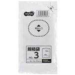 （まとめ） TANOSEE 規格袋 3号0.02×80×150mm 1セット（3000枚：100枚×30パック） 【×5セット】