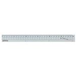 （まとめ） クツワ アルミ定規 30cm シルバーXS30SV 1個 【×10セット】
