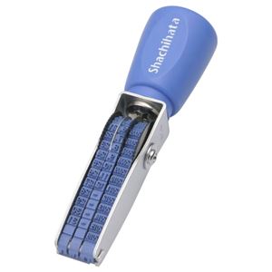 シヤチハタ 回転ゴム印 エルゴグリップ欧文日付 6号3連 ゴシック体 NFD-36G 1セット（10個）