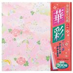 （まとめ） エヒメ紙工 華友禅千代紙 華彩150×150mm 25種 HY-12015 1パック（200枚） 【×5セット】