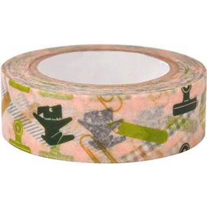 （まとめ） たのくん マスキングテープ 文具15mm×10m 1巻 【×30セット】