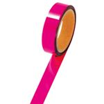 （まとめ） ササガワ メッキテープ幅25mm×長さ50m 桃 40-4482 1巻 【×5セット】