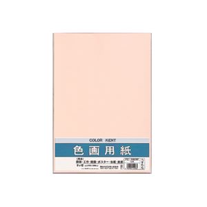 （まとめ） マルアイ 色画用紙 八ツ切 うすももPエ-N82RP 1パック（10枚） 【×30セット】