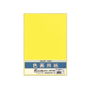（まとめ） マルアイ 色画用紙 八ツ切 レモンPエ-N85LY 1パック（10枚） 【×30セット】