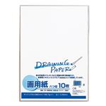 （まとめ） マルアイ 白画用紙 八ツ切 エ-P81パック（10枚） 【×30セット】