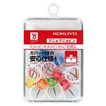 （まとめ） コクヨ プニョプニョピン 7色ミックスカヒ-90 1セット（100個：10個×10パック） 【×3セット】