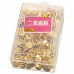 （まとめ） ライオン事務器 二重画鋲 針長さ8mmCS-M01 1ケース（450本） 【×10セット】