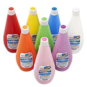 ぺんてる ゆびえのぐ 8色セット650g／本 WHG-8 1セット