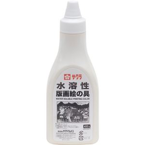 （まとめ） サクラクレパス 水溶性版画絵の具 しろ400g ポリチューブ入 AWH400PT#50 1本 【×5セット】