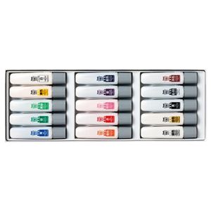 （まとめ） ぺんてる ファブリックファン布描きえのぐ スタンダード 15色 FFWE-15 1セット 【×2セット】