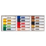 （まとめ） ぺんてる エフ水彩 15色（金・銀入）ポリチューブ入 WFC1-15 1セット 【×5セット】