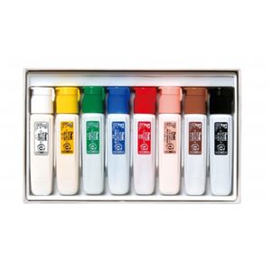 （まとめ） ぺんてる エフ水彩 8色 ポリチューブ入WFC2-8 1セット 【×5セット】