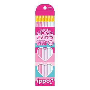 （まとめ） トンボ鉛筆 ippo！かきかたえんぴつプレーン 4B KB-KPW02-4B 1箱（12本） 【×5セット】