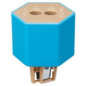 （まとめ） シヤチハタ ケズリキャップ ツインブルー ZKC-W1／H 1個 【×10セット】